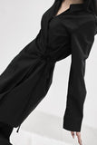 Wrapping Three Pin Tuck One Piece