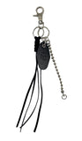 NOTCH TASSEL BLACK KEYRING