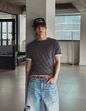 Even Wrinkle Layered Short Sleeve T-shirt