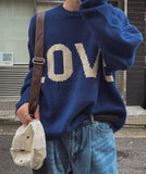 Love Lettering Round Knit