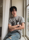 Freeze Overfit Printing Short Sleeve T-shirt