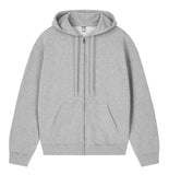 YARN OVER BACK Hood Zip-Up