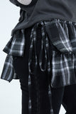 Norton Check Layered Short Skirt