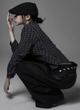 Tribe shirring check shirt
