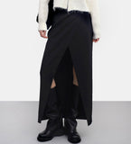 [NONCODE] J.O. Unbalanced Cut-Out Long Skirt