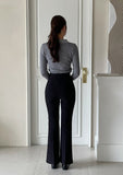 Rebelo High Waist Brushed Bootcut Banding Pants