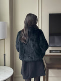 [Real Rabbit] Kerot Collar Short Fur Jacket