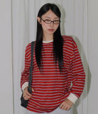 Ratto Stripe Color Matching Long Sleeve Sweatshirt