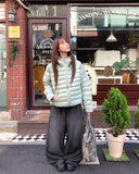 Chad Two-Way String Hood Warmer Overfit Lightweight Padding Jumper