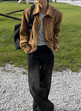 [2TYPE] 24FW Rect Strap Suede Jacket