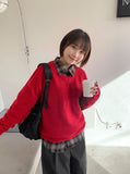 Diani V-Neck Over Knit