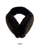 SUEDE FUR EARMUFFS