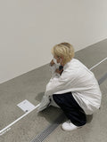 DISCERNENTs 4season Oversized Cotton Shirt - Bio-Washing