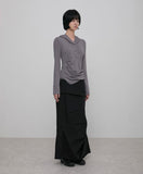 Asymmetrical Draped Hoodie