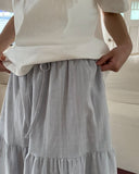 Saya Tiered Banding Midi Skirt
