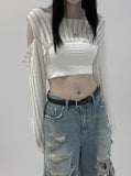 Cher Cut-Out Cropped Knitwear