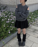 Mino banding flare mini skirt