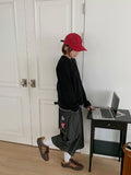 Stind Star Patch Raw Bermuda Pants