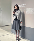 Rutel Wool Two-Button Handmade Short Jacket