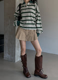 Hedin Stripe Collar Long Sleeve