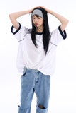 Foldable ribbed hair band