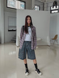 Zipper Two Way Cargo Bermuda Pants