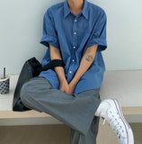 Cosblue Linen Short Sleeve Shirt