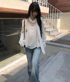 Juron Rose See-through Lace Scarf
