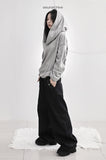 Off wide ribbed hoodie