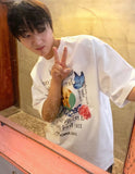 Upside Down Kitty Short Sleeve T-shirt