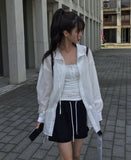 Tenon String Overfit Shirt Blouse