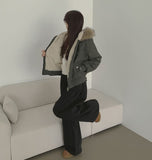 Unique Vintage Fur Full Lining Padding Jacket