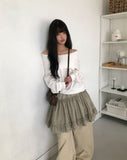Mora Off-Shoulder Hood Sweatshirt