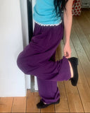 Ritz Wood String Color Nylon Pants
