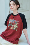 Peaky Rabbit Raglan Short Sleeve Tee