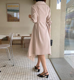 Giella Diagonal Button Flare One Piece