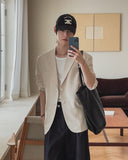 L'Obrey Single Linen Blazer