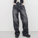 (Unisex) Liza Pocket Wide Denim Pants