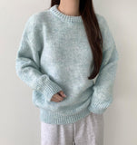 Pastel Pudding Color Wool Blend Basic Round Knit