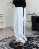 Raden track wide cotton pants