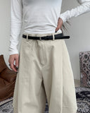Harkin Pintuck Curved Cotton Pants