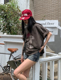 Bello Crop Print Short Sleeve T-shirt
