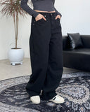 Blin Incision Wide Cotton Pants