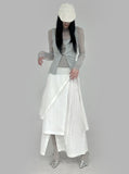 Ash Layered Wrap Skirt