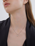 Essence Silver (W) H Moissanite Necklace 0.5CT
