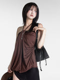 String Mocha Mousse One Piece