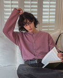Cinder Pigment Waffle Warmer Cardigan