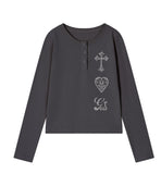 LEGACY Henley Neck Long Sleeve T-shirt