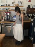 Nahisi Dot Shirring Sleeveless