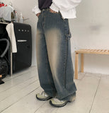 Fanni Painter Vintage Washed Denim Pants